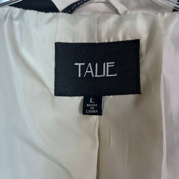 Talie jacket large NWT trench spring cotton polka dot lightweight neutrals‎ - Picture 12 of 13
